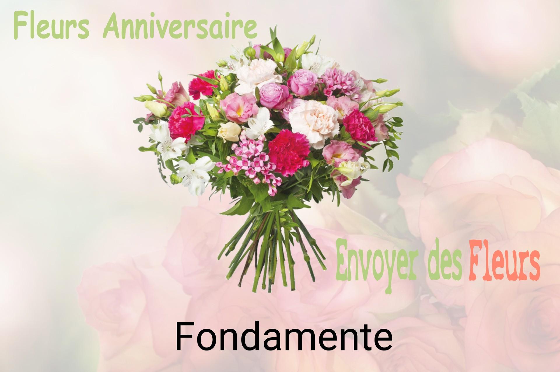 Bouquet de fleurs d’anniversaire livré à Fondamente