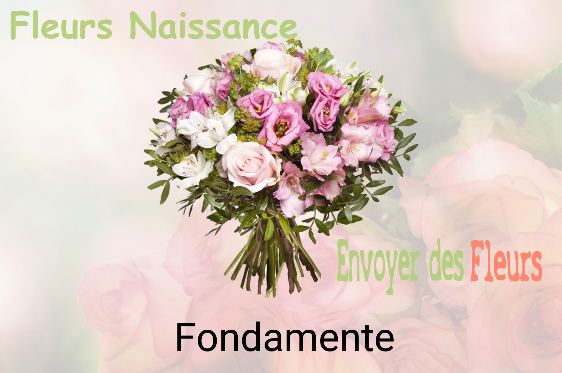 Bouquet de fleurs de naissance livré à Fondamente